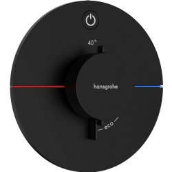 Hansgrohe ShowerSelect Comfort S Satin Siyah 1 Çıkış İçin Ankastre Termostatik Banyo Bataryası 15553670