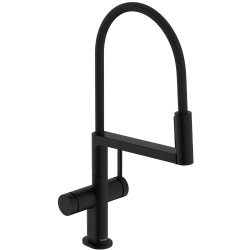 Hansgrohe Talis Select M54 PowderSpray Mat Siyah Tek Kollu Eviye Bataryası - 72861670