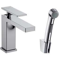 Hansgrohe Tecturis E 110 Bidette El Duşu ve Duş Hortumu 160 Cm İle Tek Kollu Lavabo Bataryası 73210000