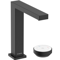 Hansgrohe Tecturis E 150 CoolStart EcoSmart+ Kumandasız Satin Siyah 2-Delikli Lavabo Bataryası 73053670
