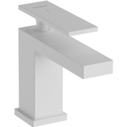 Hansgrohe Tecturis E 80 EcoSmart+ Tek Akım Satin Beyaz Kumandasız Musluk 73013700