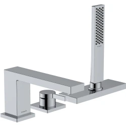 Hansgrohe Tecturis E sBox İle 3-Delikli Küvet Kenarı Tek Kollu Banyo Bataryası 73443000 Hemen Al