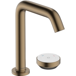 Hansgrohe Tecturis S 150 CoolStart EcoSmart Kumandasız Mat Bronz 2-Delikli Lavabo Bataryası 73353140