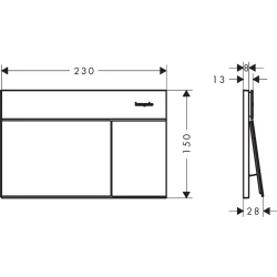 Hansgrohe iFrame Element E Mat Siyah Gömme Rezervuar Paneli - 66003670 Hemen Al