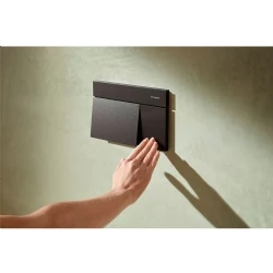 Hansgrohe iFrame Element E Mat Siyah-Krom Gömme Rezervuar Paneli - 66003340 Hemen Al