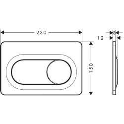 Hansgrohe iFrame Original S Gömme Rezervuar Paneli - 66002000 Hemen Al