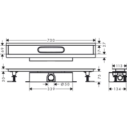 Hansgrohe uBox Universal Komple Set 70 Duş Kanalı 56023180 Hemen Al