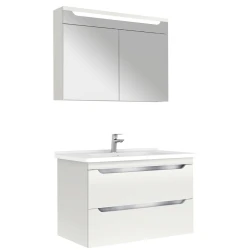 Kale Casilla 100 Cm Gri-Beyaz Banyo Dolabı Takımı 610100201233