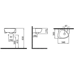 Kale Çocuk 38x30 Cm Lavabo Hemen Al