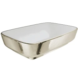 Kale Dove 2.0 60x40 Cm Beyaz-Platin Dikdörtgen Çanak Lavabo Hemen Al