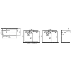 Kale Fold Pro 100x50 Sağ Etajerli Lavabo Hemen Al