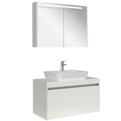 Kale Idea 2.0 100 Cm Parlak Beyaz Tek Çekmeceli Banyo Dolabı Takımı 610100200596