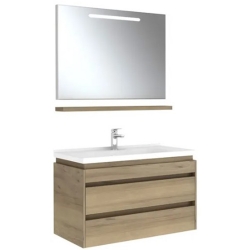 Kale Idea 2.0 100 Cm Pasifik A Çift Çekmeceli Banyo Dolabı Takımı 610100200532