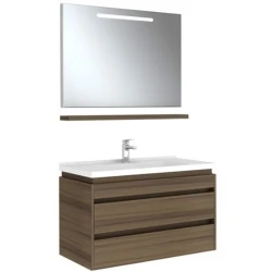 Kale Idea 2.0 100 Cm Pasifik B Çift Çekmeceli Banyo Dolabı Takımı Hemen Al