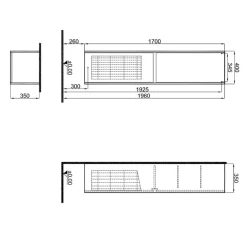 Kale Idea 2.0 40 Cm Sepetli Sağ-Sol Parlak Beyaz Boy Dolap Hemen Al