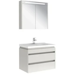 Kale Idea 2.0 80 Cm Parlak Beyaz Çift Çekmeceli Banyo Dolabı Takımı 610100200514 Hemen Al