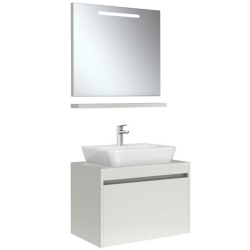 Kale Idea 2.0 80 Cm Parlak Beyaz Tek Çekmeceli Banyo Dolabı Takımı 610100200604