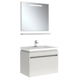 Kale Idea 2.0 80 Cm Parlak Beyaz Tek Çekmeceli Banyo Dolabı Takımı