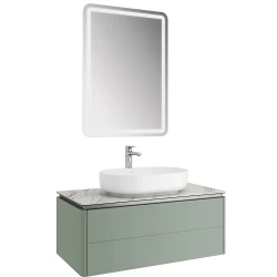Kale Lotus 100 Cm Mat Adaçayı Yeşili-Pallisandro Banyo Dolabı Takımı 610100201488 Hemen Al