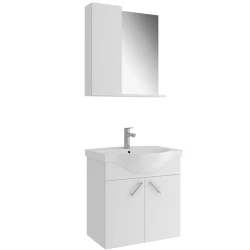 Kale Milena 65 Cm Beyaz Banyo Dolabı Takımı Hemen Al