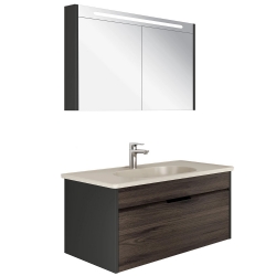 Kale Motion 100 Cm Set - Mat Vizon Lavabo + Banyo Dolabı