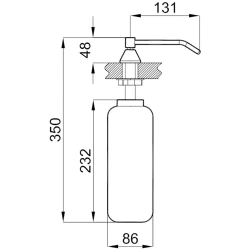 Kale Public 1 Lt Ankastre Sıvı Sabunluk Hemen Al