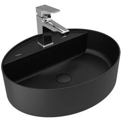 Kale Smartedge 40x50 Cm Mat Siyah Oval Lavabo Hemen Al