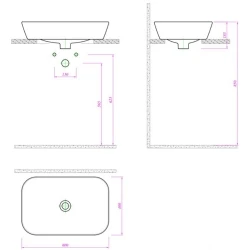 Kale Stil Pro 2.0 60x40 Cm Çanak Lavabo Hemen Al