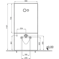 Kale Trono 3/6L Mega Siyah Monoblok Rezervuar Seti Hemen Al