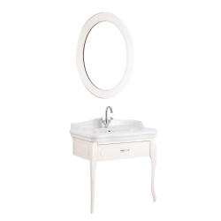 Kale Victorian 90 Cm Krem Banyo Dolabı Takımı