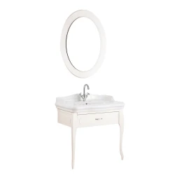 Kale Victorian 90 Cm Krem Banyo Dolabı Takımı Hemen Al