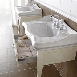 Kale Victorian 90x56 Cm 3 Armatür Delikli Etajerli Lavabo Hemen Al