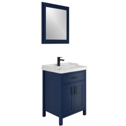Kale Vintage 65 Cm Mavi Banyo Dolabı Takımı