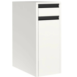 Kale Vista 35 Cm Mat Beyaz Çamaşır Sepeti Dolabı