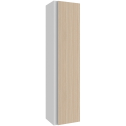 Kale Woody 40 Cm Beyaz-Krem Meşe Boy Dolabı Sağ-Sol