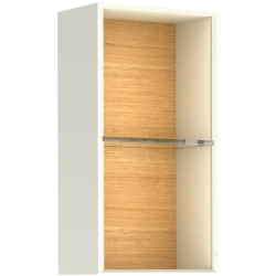 Kale Zero 2.0 28 Cm Üst Açık Raf Beyaz-Meşe Modül