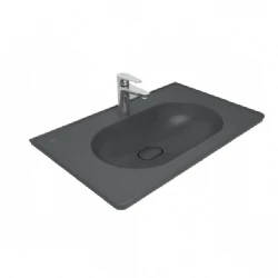 Kale Zero 2.0 100x50 Cm Mat Antrasit Gri Etajerli Lavabo