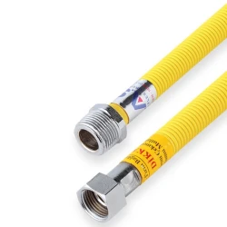 Kas Gaz Bağlantı Flexleri Makaronlu Somun Nipel 3/4-1/2 30 Cm Hemen Al