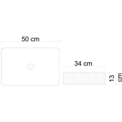 Lena E-W1004MB 50x34 Cm Mat Beyaz Tezgah Üstü Lavabo Hemen Al