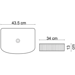 Lena E-W1005MF Mat Füme Tezgah Üstü Lavabo Hemen Al