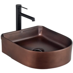 Lena EH-5110C 38x46 Cm Mat Bronz Tezgah Üstü Lavabo