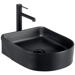 Lena EH-5110MS 38x46 Cm Mat Siyah Tezgah Üstü Lavabo