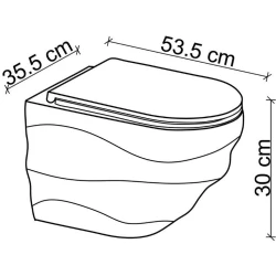 Lena ET-W3000 Kanalsız Asma Klozet Takımı Hemen Al