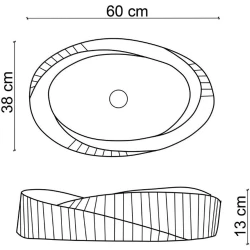 Lena EY-4706 60x38 Cm Çanak Lavabo Hemen Al