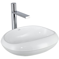 Lena EY-4710 46x38 Cm Parlak Beyaz Tezgah Üstü Lavabo