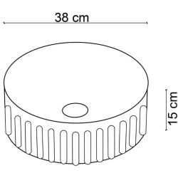 Lena EY-4715MK 38 Cm Mat Krem Çanak Lavabo Hemen Al