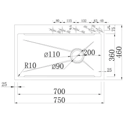 Lena L-ME75-3001NB Siyah Akıllı Mutfak Eviye Seti Hemen Al