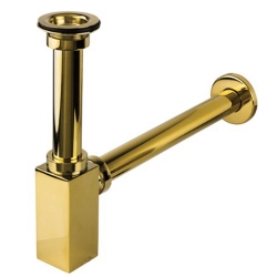 Newarc Corner Altın Süzgeçli Lavabo Sifonu - 760521G