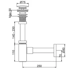 Newarc Corner Delikli Lavabo Sifonu - 760523 Hemen Al