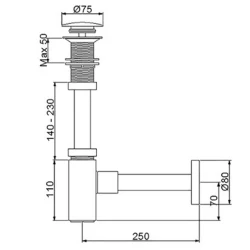 Newarc Corner Deliksiz Lavabo Sifonu - 760522 Hemen Al